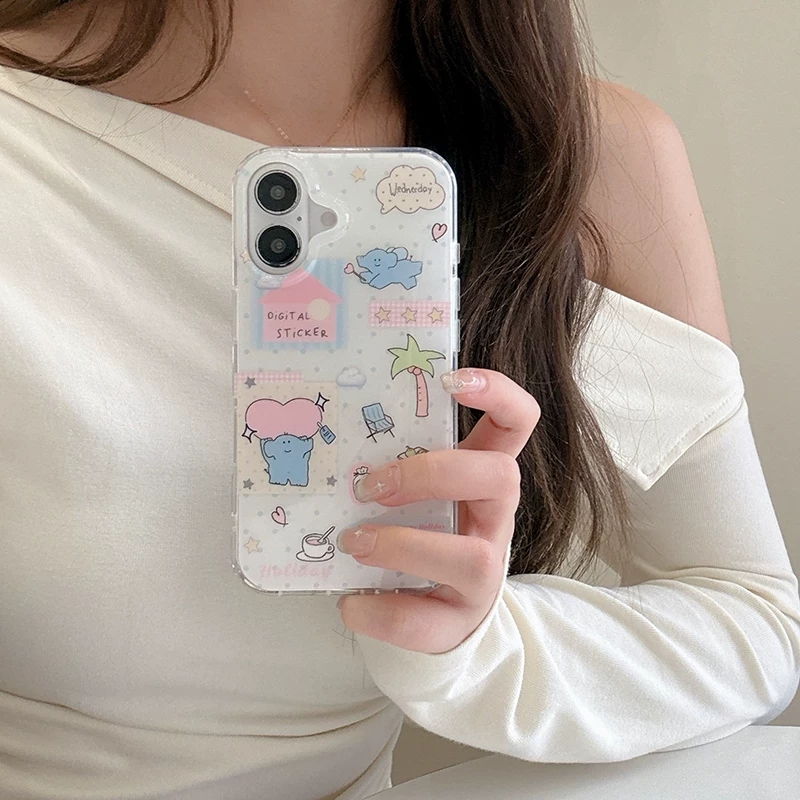 Phone Cases Kawaii - Custodia per telefono in silicone con