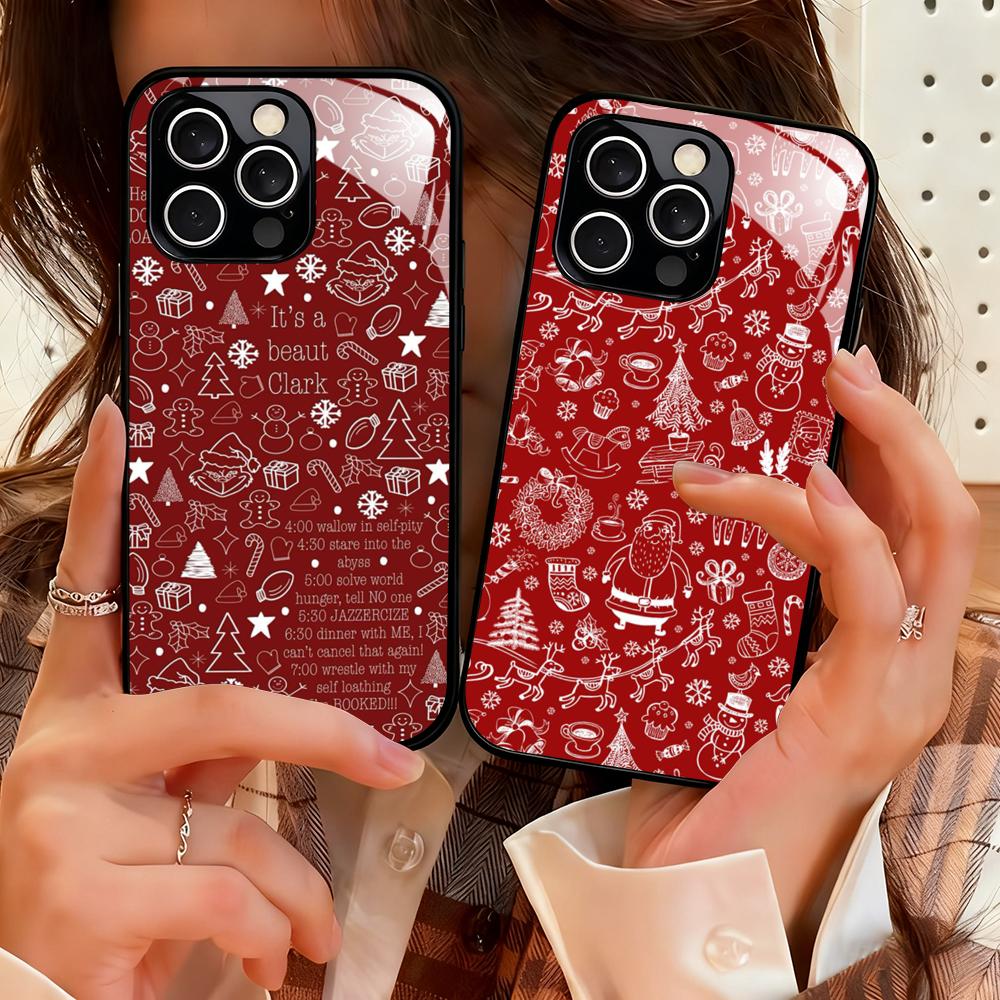 Phone Cases Kawaii - Custodia per telefono kawaii natalizia carina