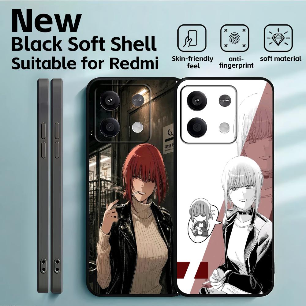Phone Cases Xiaomi - Cover per telefono morbida nera con