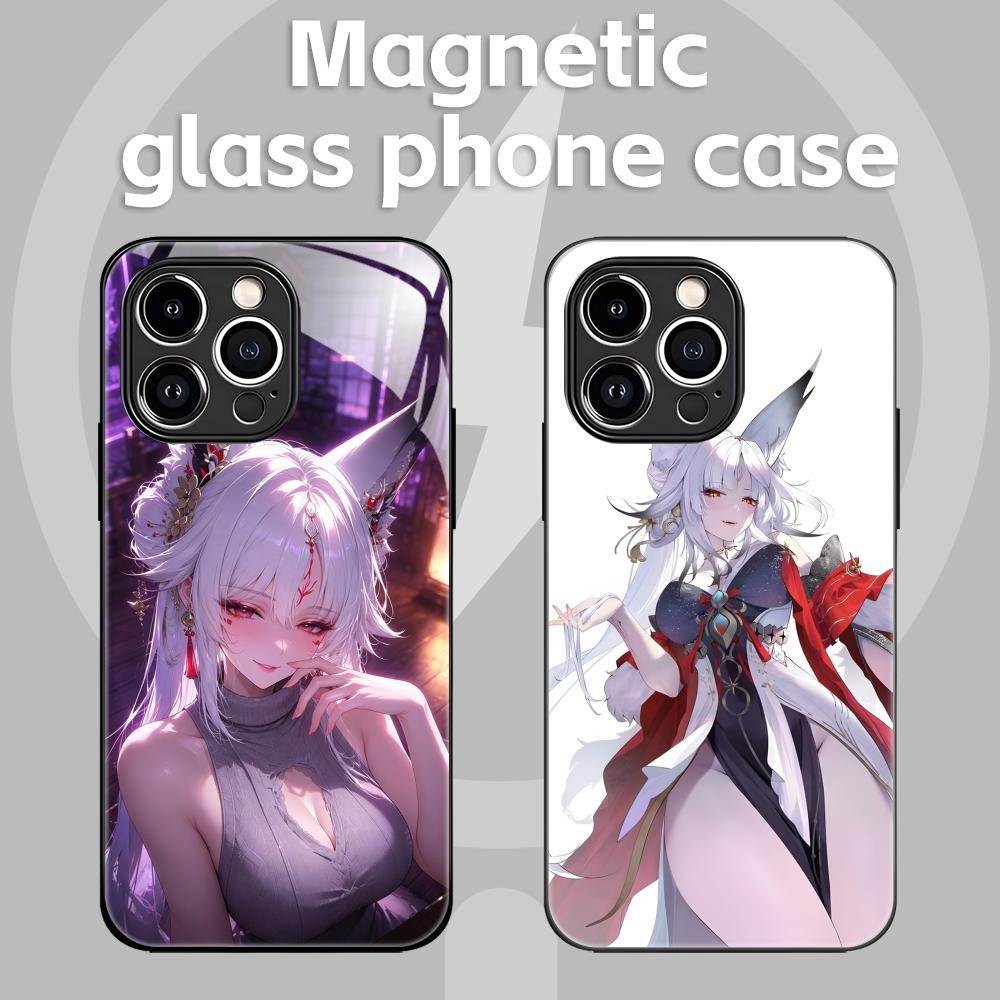 Phone Cases Iphone 11 - Custodia magnetica in vetro Wuthering Waves