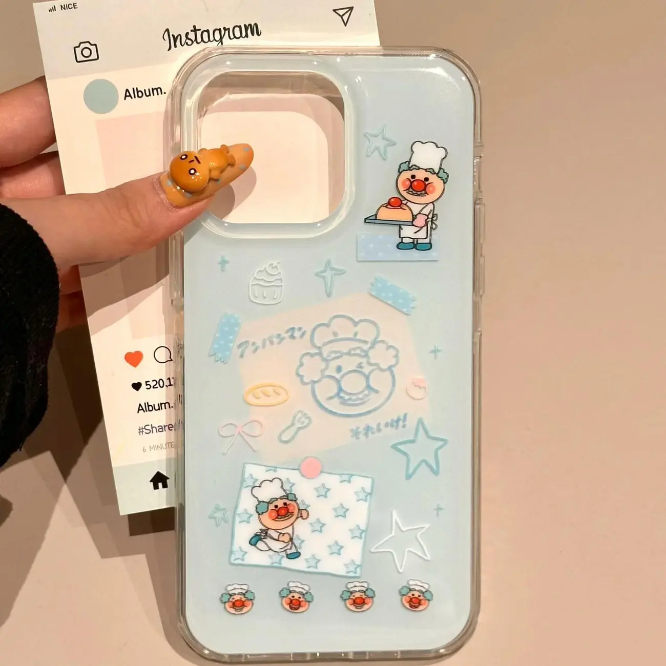 Coreano Ins Blu Chef Vecchio D - Phone Cases Kawaii recensione e prezzo