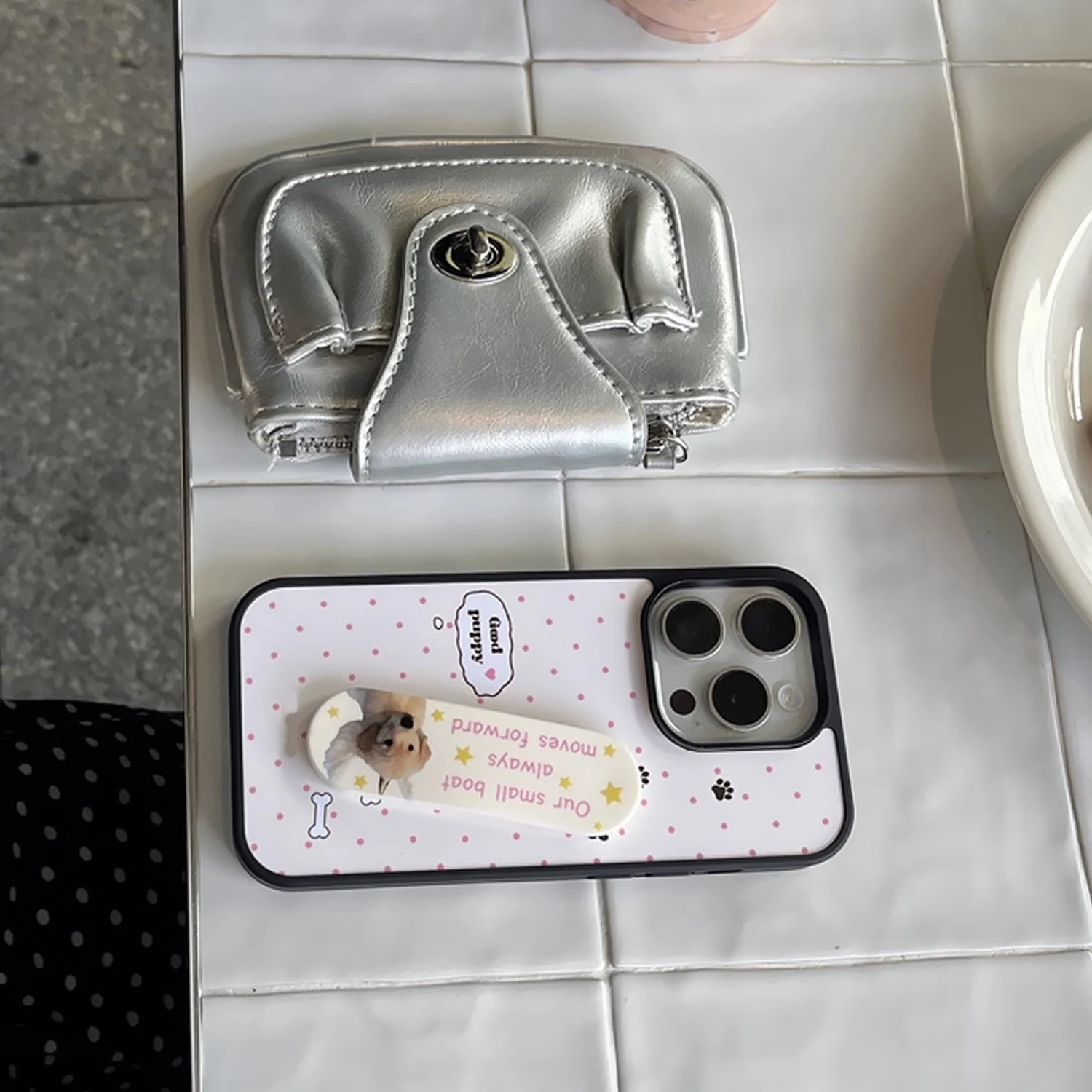 INS Pink Wave Point Good Puppy - Phone Cases Kawaii recensione e prezzo