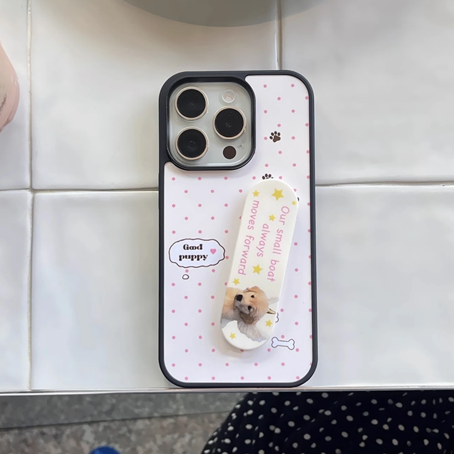 INS Pink Wave Point Good Puppy - Phone Cases Kawaii recensione e prezzo