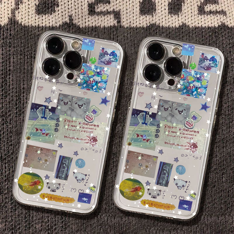 Cover Trasparente con Adesivi  - Phone Cases Kawaii recensione e prezzo